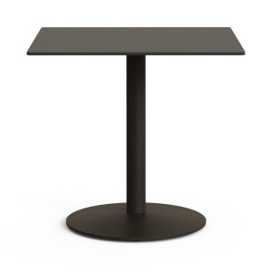 Masa bistro exterior neagra/verde din metal 80x80 cm Esilda Kave Home