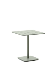 Masa bistro exterior turcoaz din metal 70x70 cm Brai Kave Home
