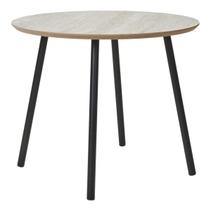 Masa de cafea bej/neagra din metal 55 cm Aalst House Nordic