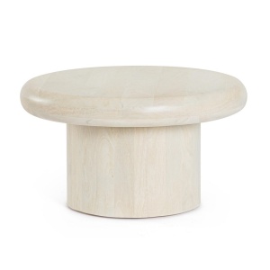 Masa de cafea crem din lemn 60 cm Lopez Bizzotto