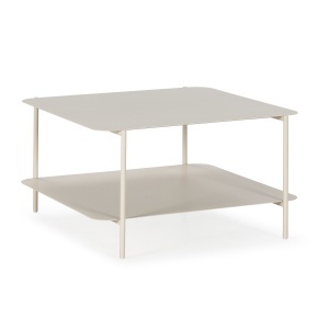 Masa de cafea crem din metal 70x73 cm Beatrix The Home Collection