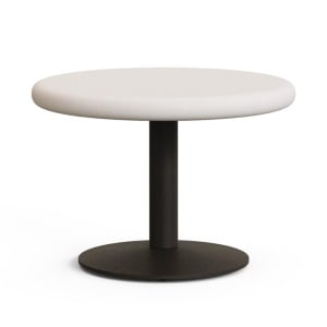 Masa de cafea exterior alba/verde din ciment 70 cm Esilda Kave Home