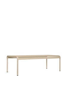 Masa de cafea exterior crem din metal 57x114 cm Dapple Ferm Living