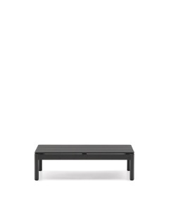 Masa de cafea exterior gri din metal 57x91 cm Sorells Kave Home