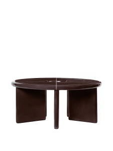 Masa de cafea exterior maro din ciment 80 cm Deya Ferm Living