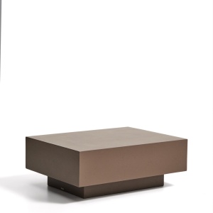 Masa de cafea exterior maro din ciment 80x60 cm Rustella Kave Home