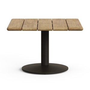 Masa de cafea exterior maro/verde din lemn 70x70 cm Esilda Kave Home