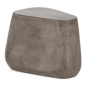 Masa de cafea gri din ciment 45x60 cm Milden Thai Natura