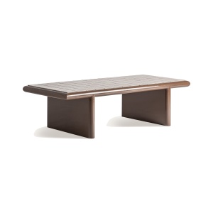 Masa de cafea maro din ceramica 66x146 cm Kurten Vical Home