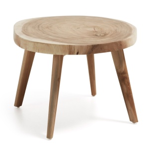 Masa de cafea maro din lemn 65 cm Wellcres Kave Home