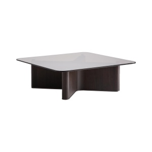 Masa de cafea maro/gri din lemn 100x100 cm Bransby Vical Home