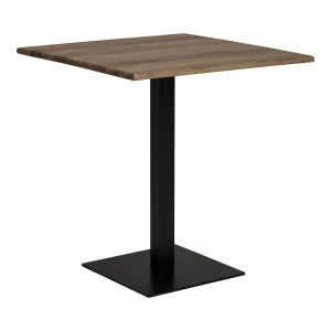 Masa de cafea maro /neagra din lemn 70x70 cm Lignano Art House Nordic