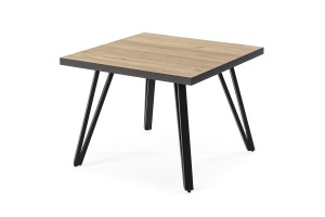 Masa de cafea maro/neagra din metal 60x60 cm Sindi The Home Collection
