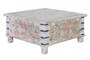 Masa de cafea multicolora din lemn 90x90 cm Olympia Giner y Colomer