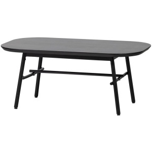 Masa de cafea neagra din lemn 60x100 cm Elegance Woood