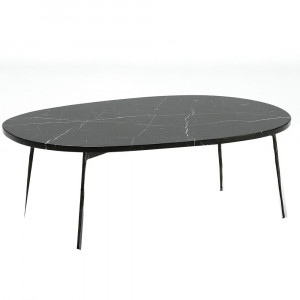 Masa de cafea neagra din marmura 60x120 cm Narcy Thai Natura