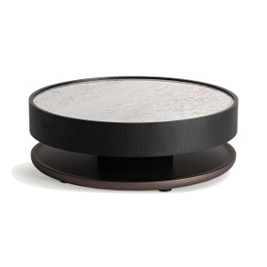 Masa de cafea neagra din marmura 93 cm Breil Vical Home