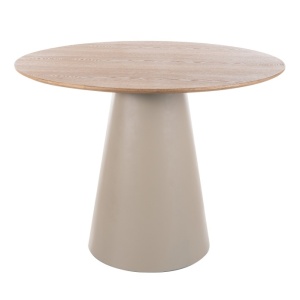 Masa dining crem/maro 100 cm Angel The Home Collection