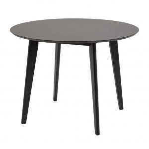 Masa dining din lemn negru 105 cm Roxby Quiet Object