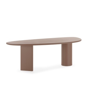 Masa dining din piatra maro 106x220 cm Taylor Thai Natura