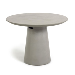 Masa dining exterior gri din ciment 120 cm Itai Kave Home