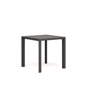 Masa dining exterior gri din metal 77x77 cm Culip Kave Home