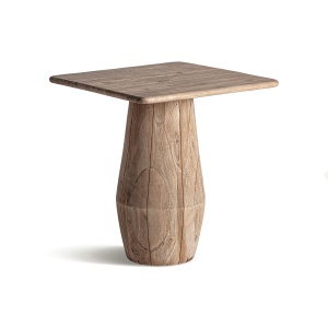Masa dining maro deschis din lemn 70x70 cm Jaquard Vical Home
