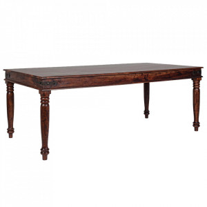 Masa dining maro din lemn 100x200 cm Jaipur Bizzotto