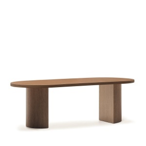 Masa dining maro din lemn 100x240 cm Nealy Walnut Kave Home