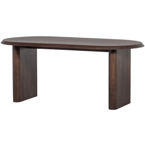Masa dining maro din lemn 90x180 cm Ellips Woood
