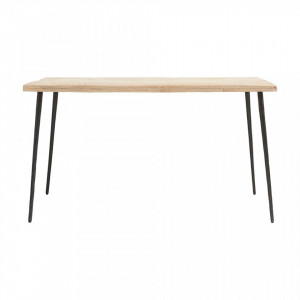Masa dining maro din lemn de mango si fier 80x140 cm Club House Doctor