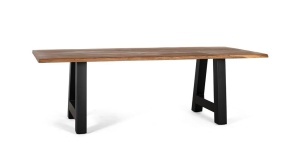Masa dining maro/neagra din lemn 100x240 cm Venus Giner y Colomer