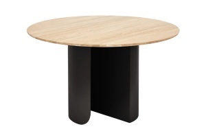 Masa dining maro/neagra din metal 120 cm Plateau FEST