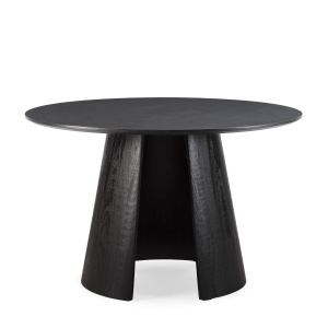 Masa dining neagra 120 cm Zuri The Home Collection