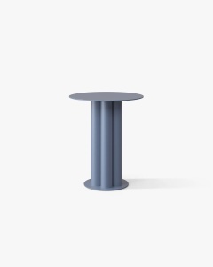 Masa laterala albastra din metal 40 cm Meghan Micadoni