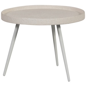 Masa laterala din metal crem 58 cm Bounds Woood