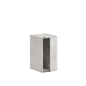 Masa laterala din metal gri 24x33 cm Aele Teulat