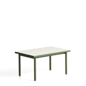 Masa laterala exterior ecru din metal 51x81 cm Maurina Kave Home