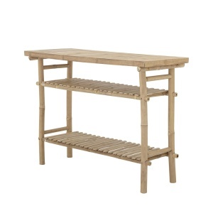 Masa laterala exterior maro din bambus 40x100 cm Sole Bloomingville