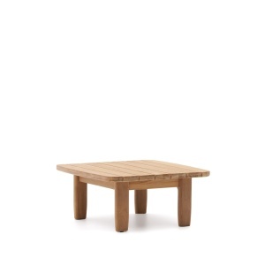Masa laterala exterior maro din lemn 70x70 cm Tirant Kave Home