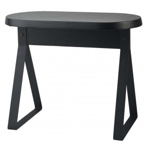 Masa laterala neagra din lemn 30x60 cm Bryn Aquanova