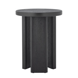 Masa laterala neagra din lemn 40 cm Mimola Bloomingville