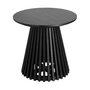 Masa laterala neagra din lemn 50 cm Jeanette Kave Home