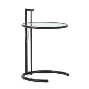 Masa laterala neagra din metal 52 cm Orint Thai Natura