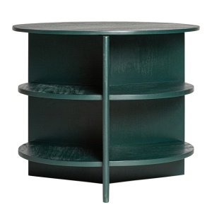 Masa laterala verde din lemn 80 cm Nara Vical Home