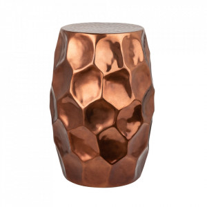 Masuta de cafea aramie din aluminiu 30 cm Organic Orient The Home Collection