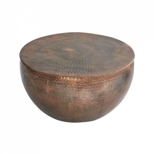 Masuta de cafea aramie din aluminiu 60 cm Orient The Home Collection
