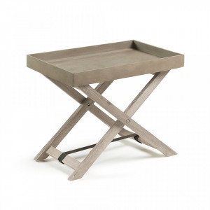 Masuta pliabila din lemn si ciment pentru cafea 35x55 cm Merida Kave Home
