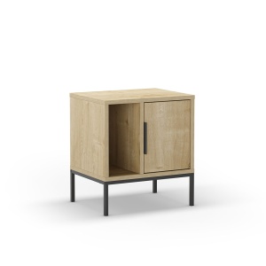Noptiera maro din metal Lani The Home Collection