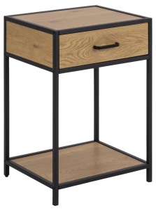 Noptiera maro/neagra din metal Seaford Actona Company